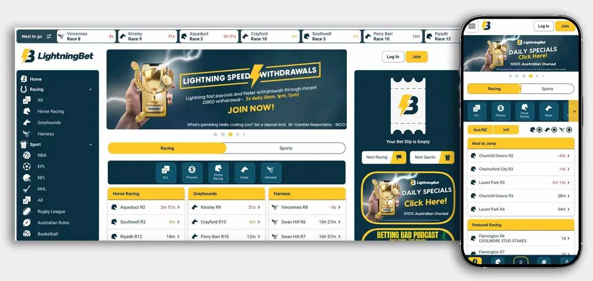 LightningBet screenshot